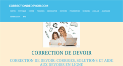 Desktop Screenshot of correctiondedevoir.com